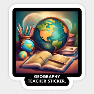 Geography Teacher Sticker